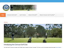 Tablet Screenshot of cohunagolfclub.com.au